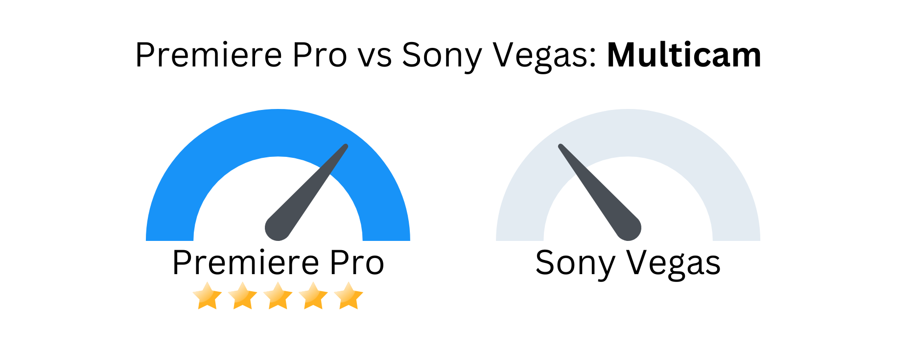 Custom image with Premiere Pro vs Sony Vegas based on multicam.