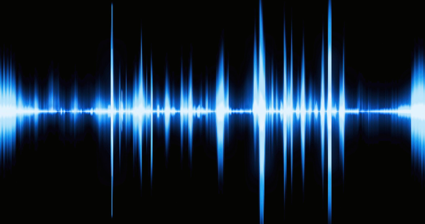 Sound waves vector illustration.