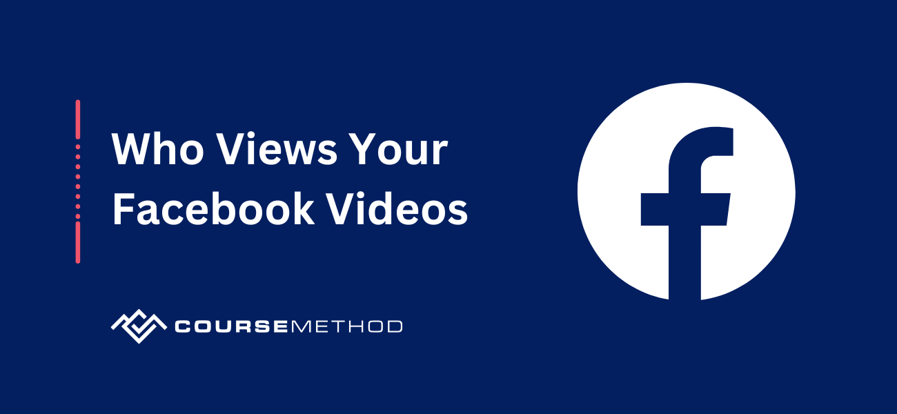 Custom image with Facebook icon and the text 'Who views your Facebook videos'.