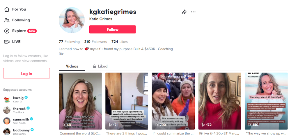 Katie Grimes site